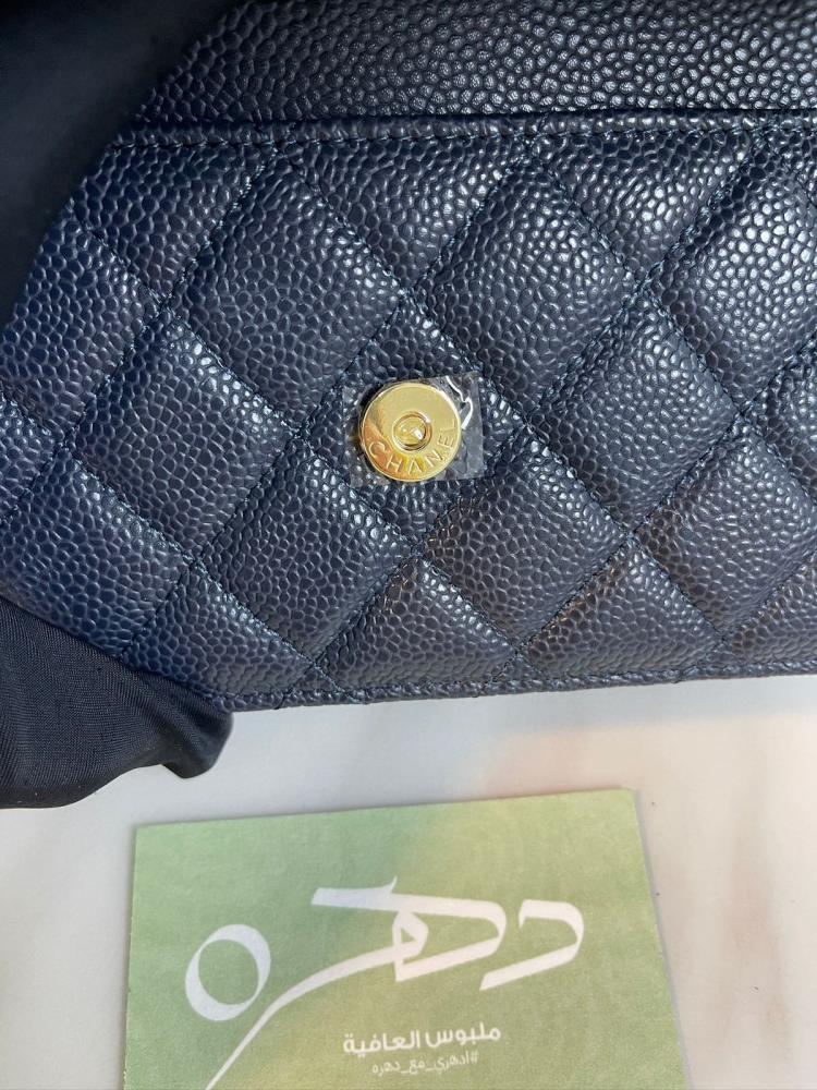 محفظة شانيل ووك جلد كافيار مبطن