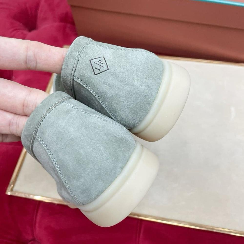 حذاء لوفر نسائي من Loro Piana  - تركواز