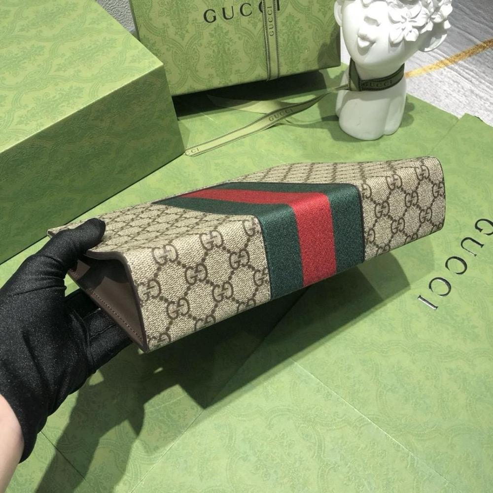 باوتش قوتشي جي جي سوبريم بشريط زيتي وأحمر - بني