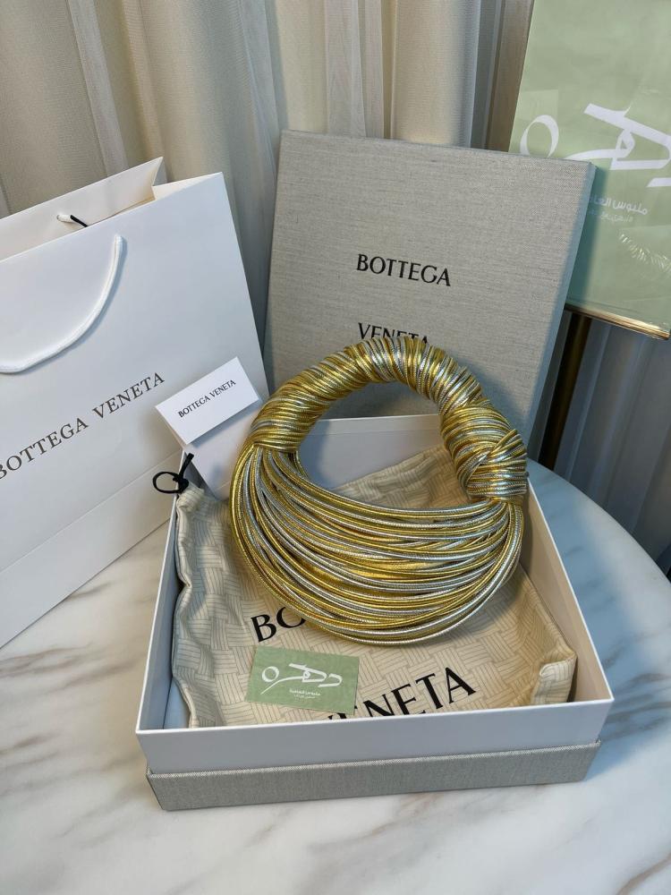 حقيبة بوتيغا فينيتا Mini Jodie - فضي وذهبي