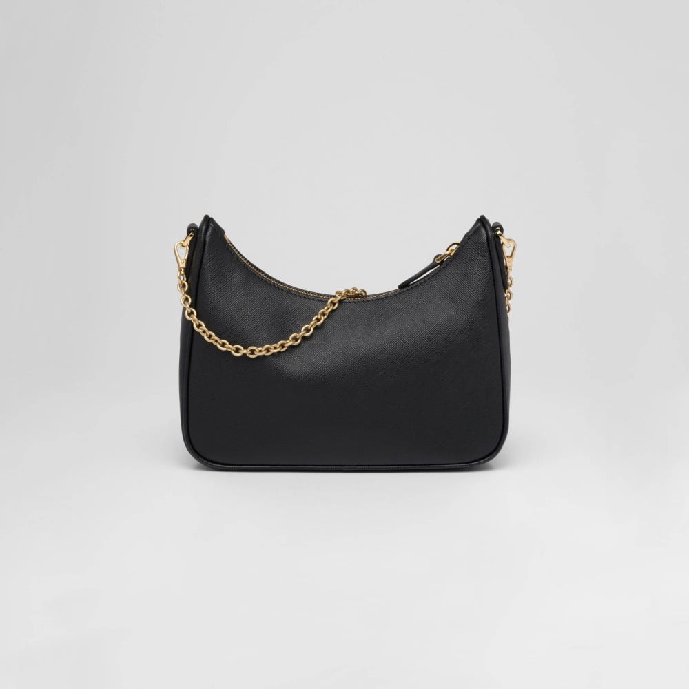 شنطة برادا رئدشن 2005 هاردوير ذهبي - أسود