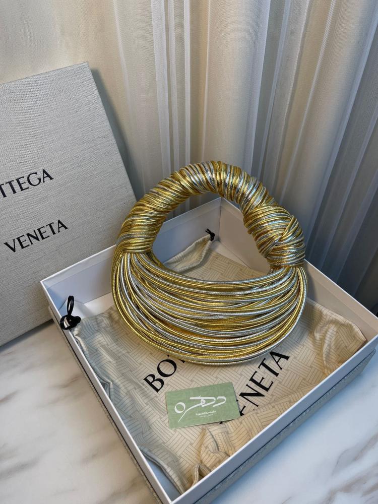 حقيبة بوتيغا فينيتا Mini Jodie - فضي وذهبي