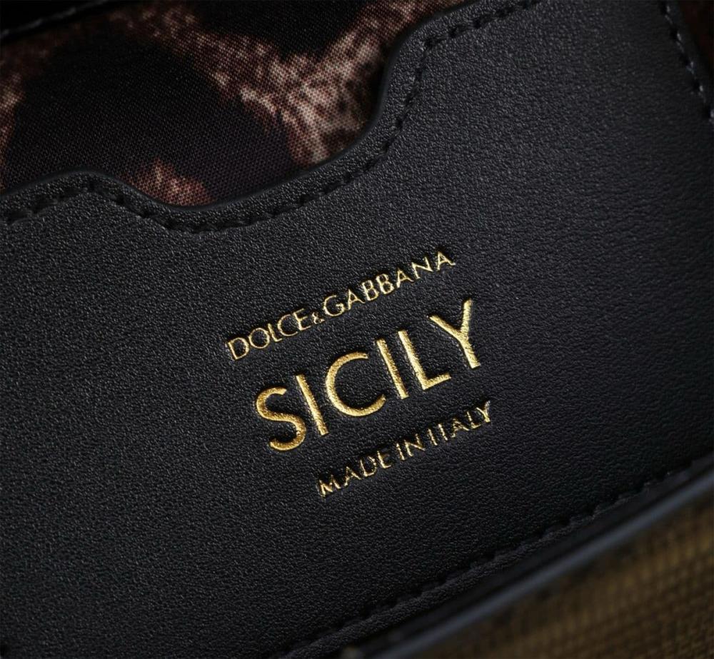 حقيبة دولتشي ستامبا إجوانا كريستال ميس سيسيلي-مقاس 20