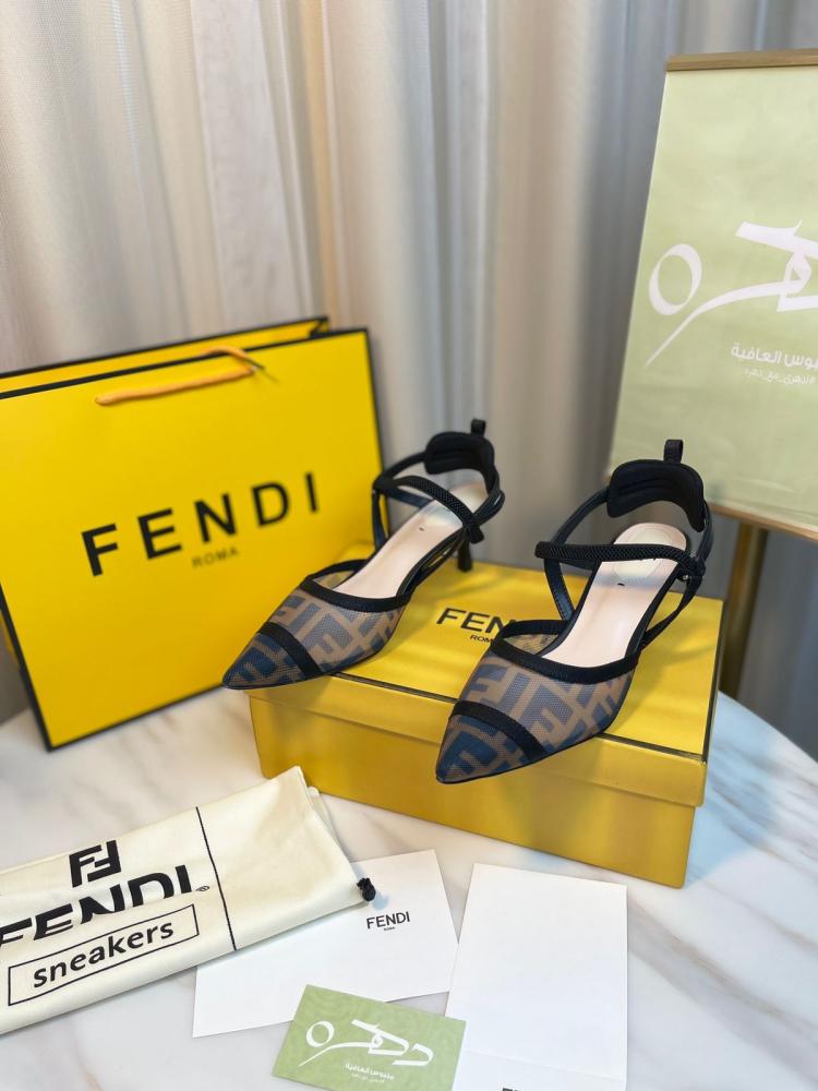 حذاء فندي كوليبري بكعب 5.5 سم