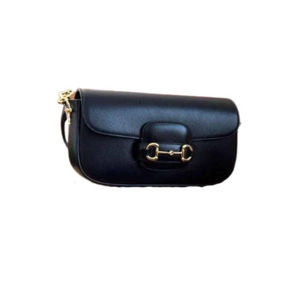 حقيبة كتف جلدية صغيرة قوتشي هورسبيت 1955