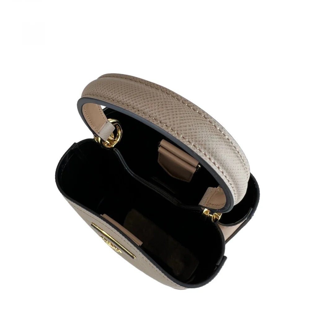 شنطة برادا بانيير سافيانو سمول - بني فاتح