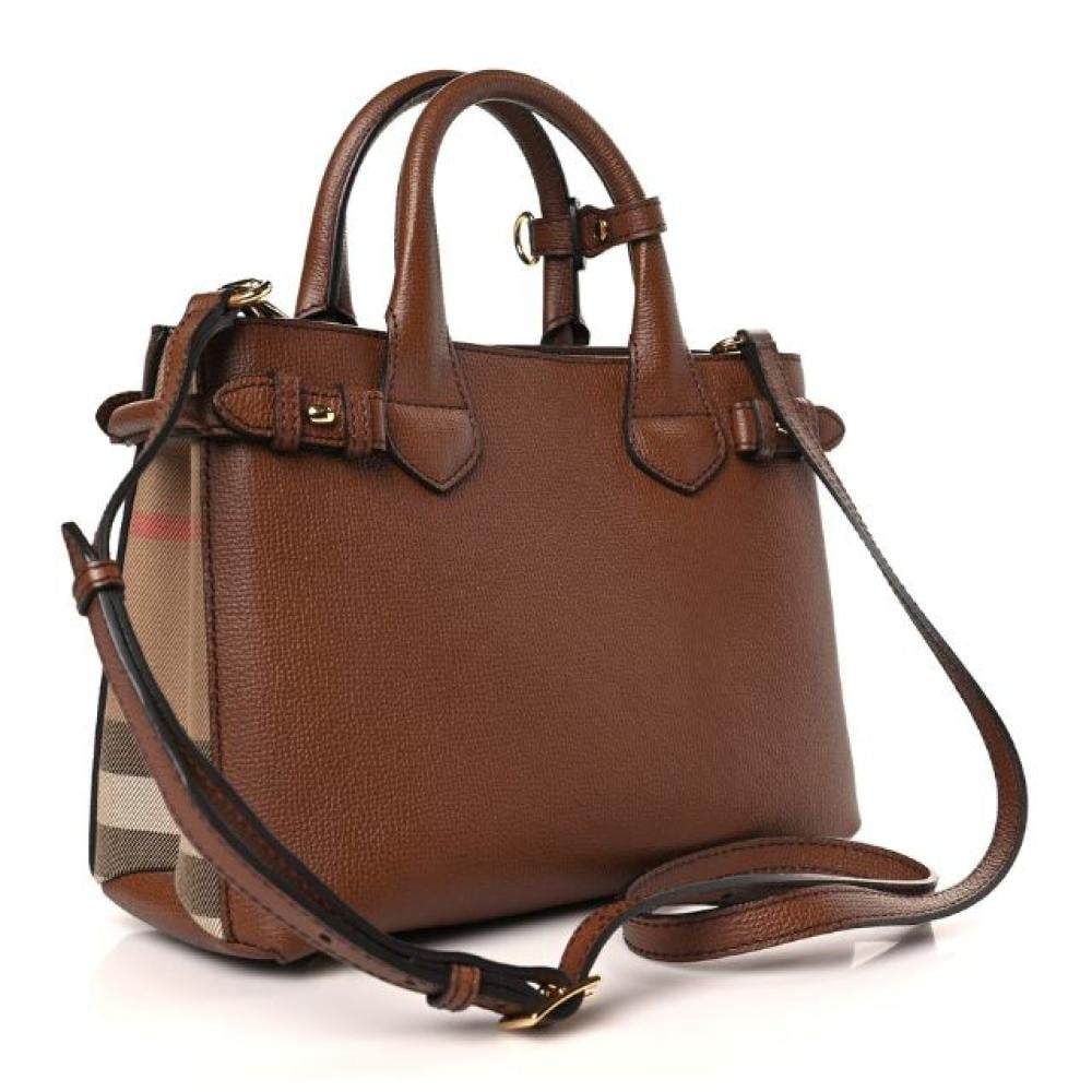 حقيبة توت بانر من بيربري - بني