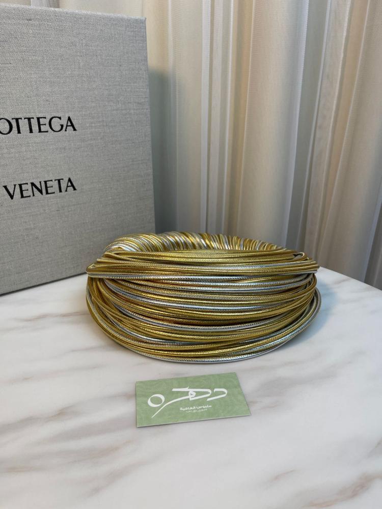 حقيبة بوتيغا فينيتا Mini Jodie - فضي وذهبي