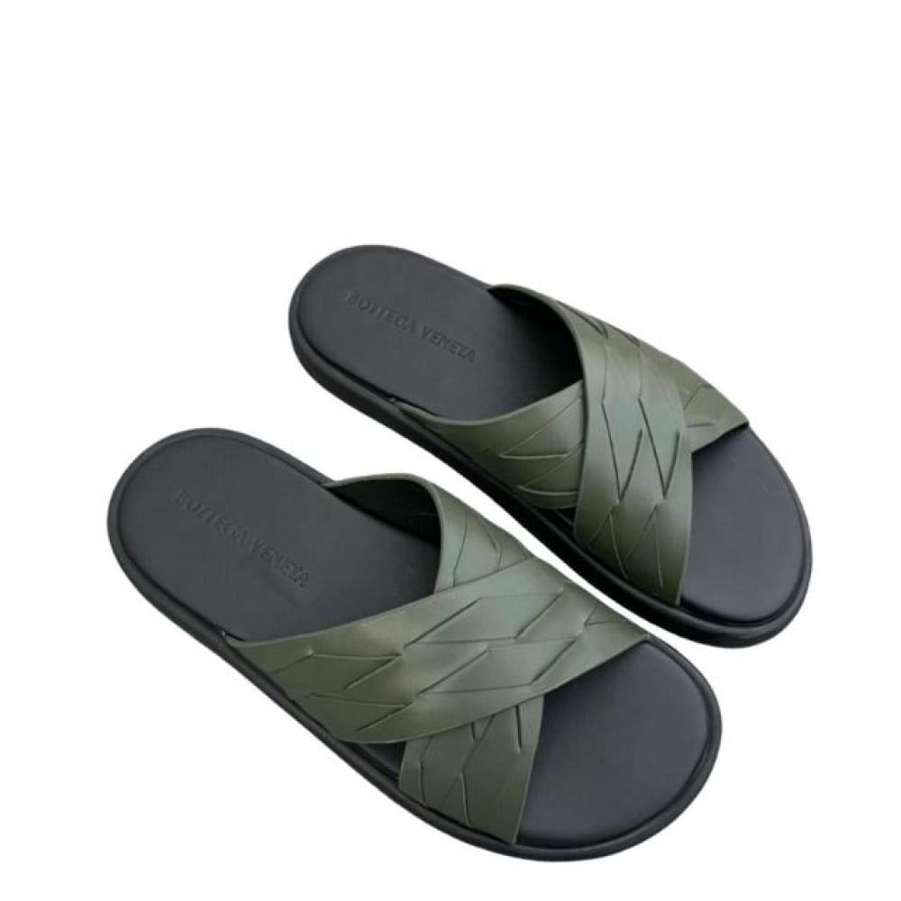 شبشب بوتيغا فينيتا رجالي من الجلد - أخضر عسكري