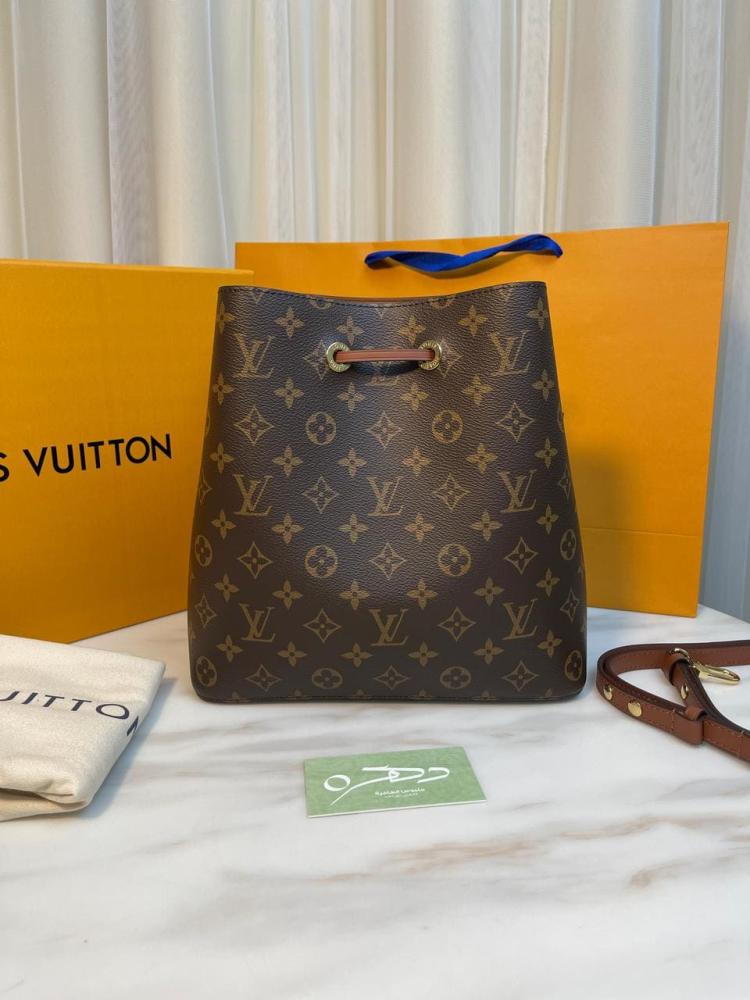 شنطة لويس فيتون نيونوي إم إم حروف - بني