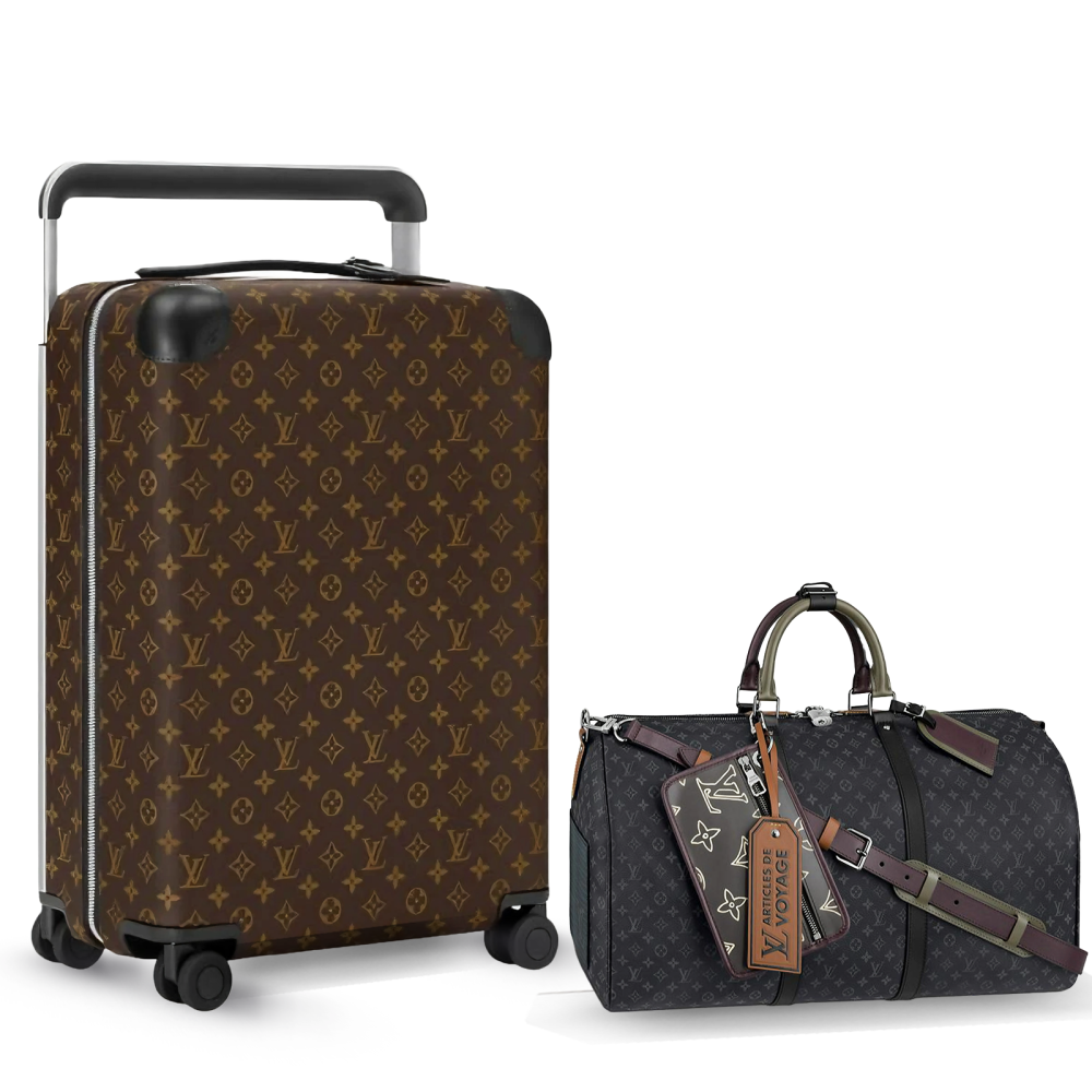 بكج شنطة سفر هوريزون 55 أسود و حقيبة كيبال باندوليير M56856 من لويس فيتون
