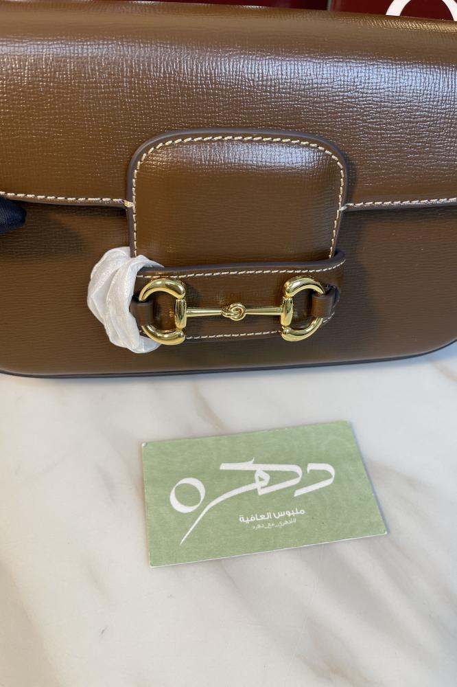 حقيبة كتف جلدية صغيرة قوتشي هورسبيت 1955