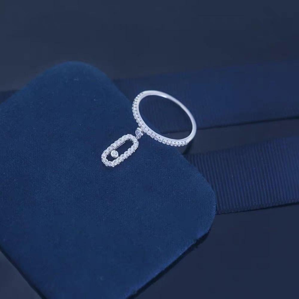 خاتم موف أونو مع قلادة مرصعة بالكريستال من ميسيكا