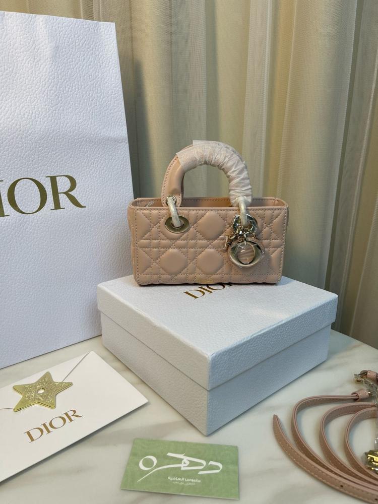 حقيبة ليدي ديور الصغيرة مقاس 16 - لحمي