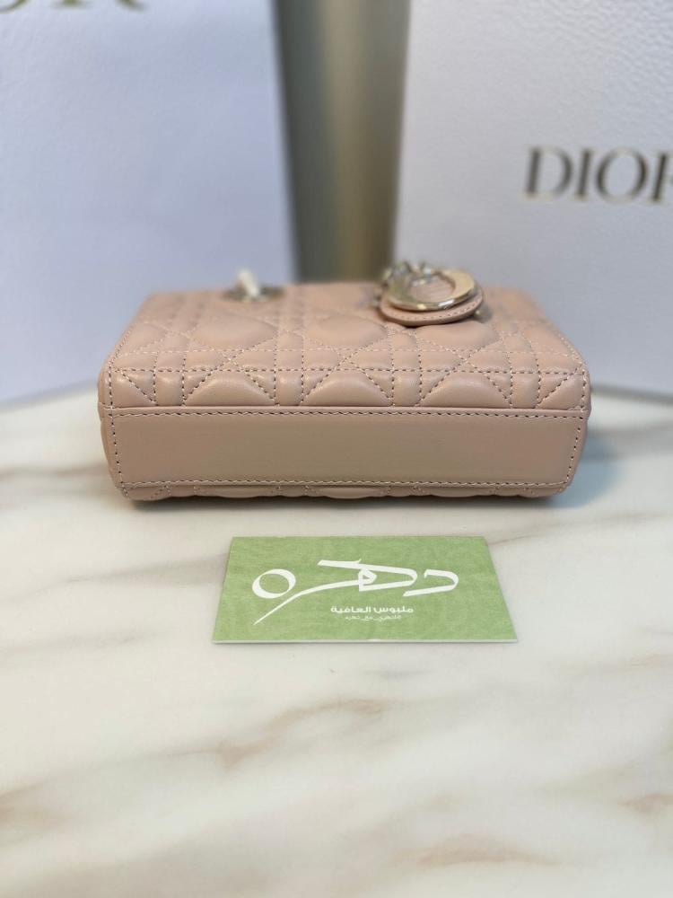 حقيبة ليدي ديور الصغيرة مقاس 16 - لحمي