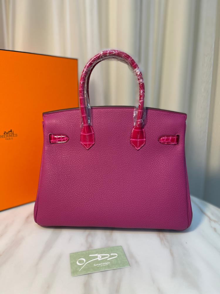 حقيبة بيركين سوبر هيرميس روز تيريين توغو بطبعة جلد تمساح