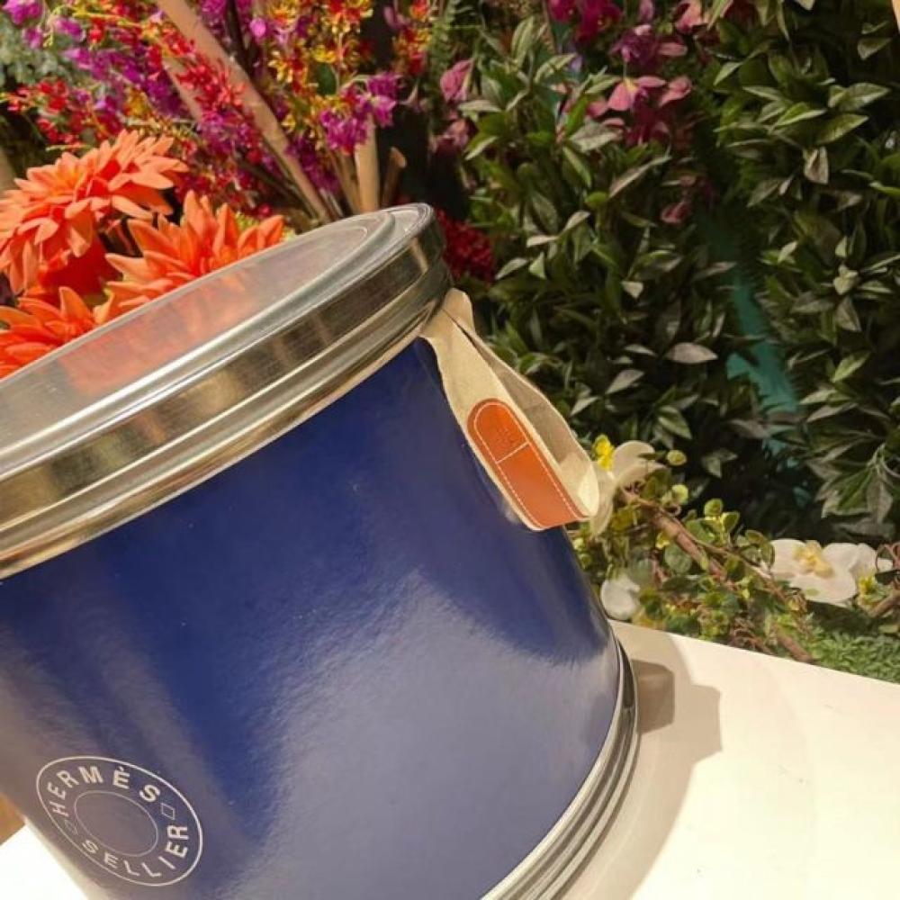 صندوق تخزين بشكل طبل من هيرميس