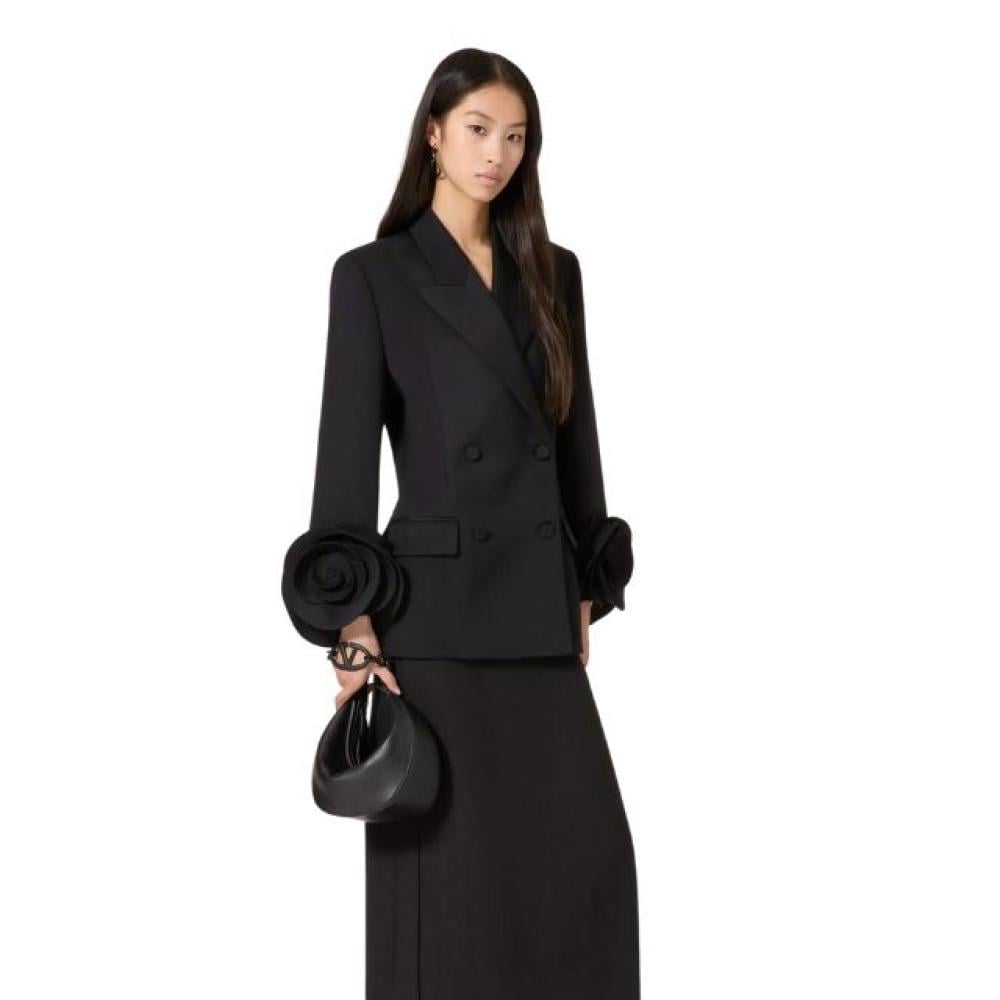 جاكيت غريسيل السوداء من فالنتينو