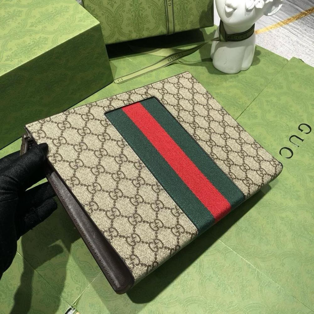 باوتش قوتشي جي جي سوبريم بشريط زيتي وأحمر - بني