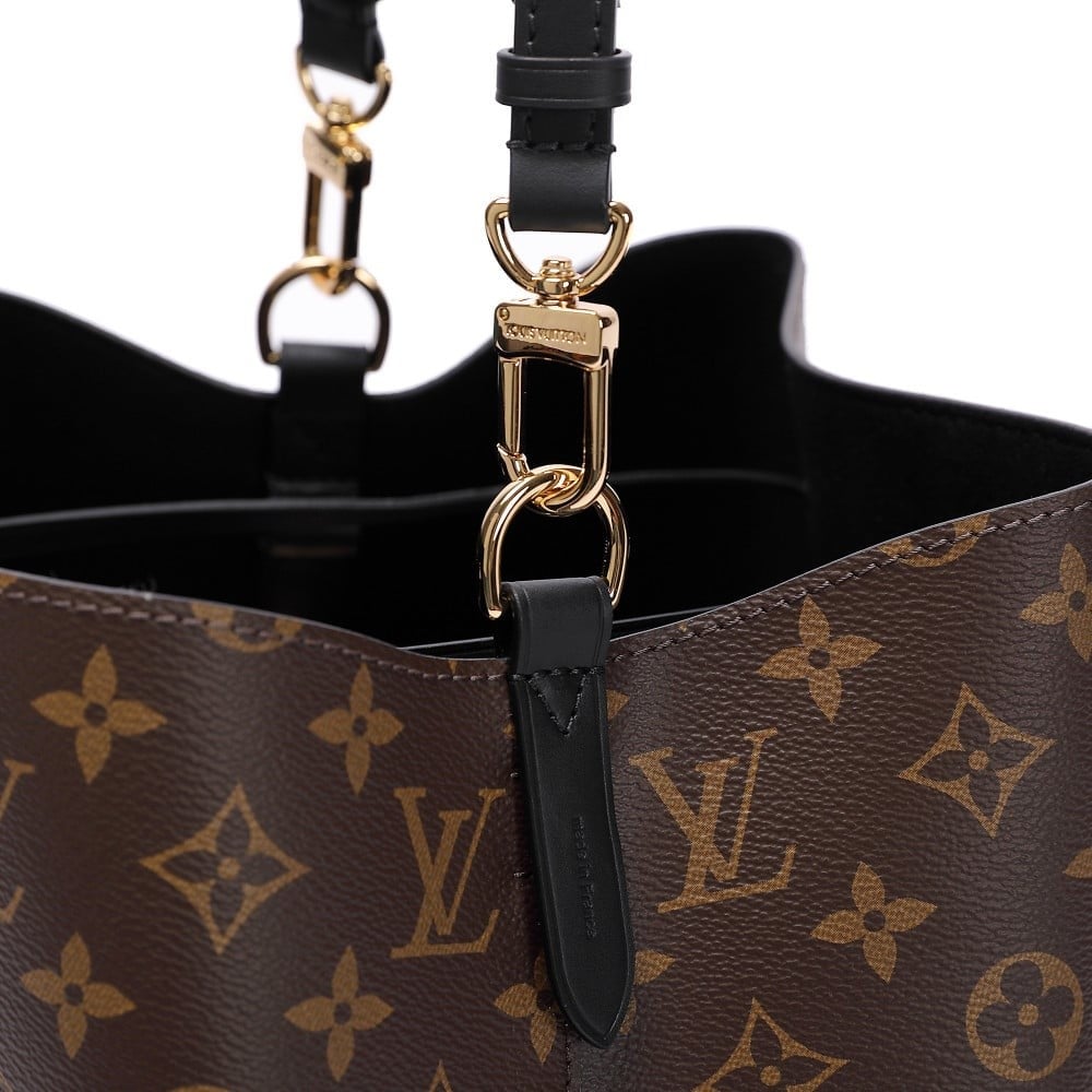 شنطة لويس فيتون نيونوي إم إم حروف - بني وأسود