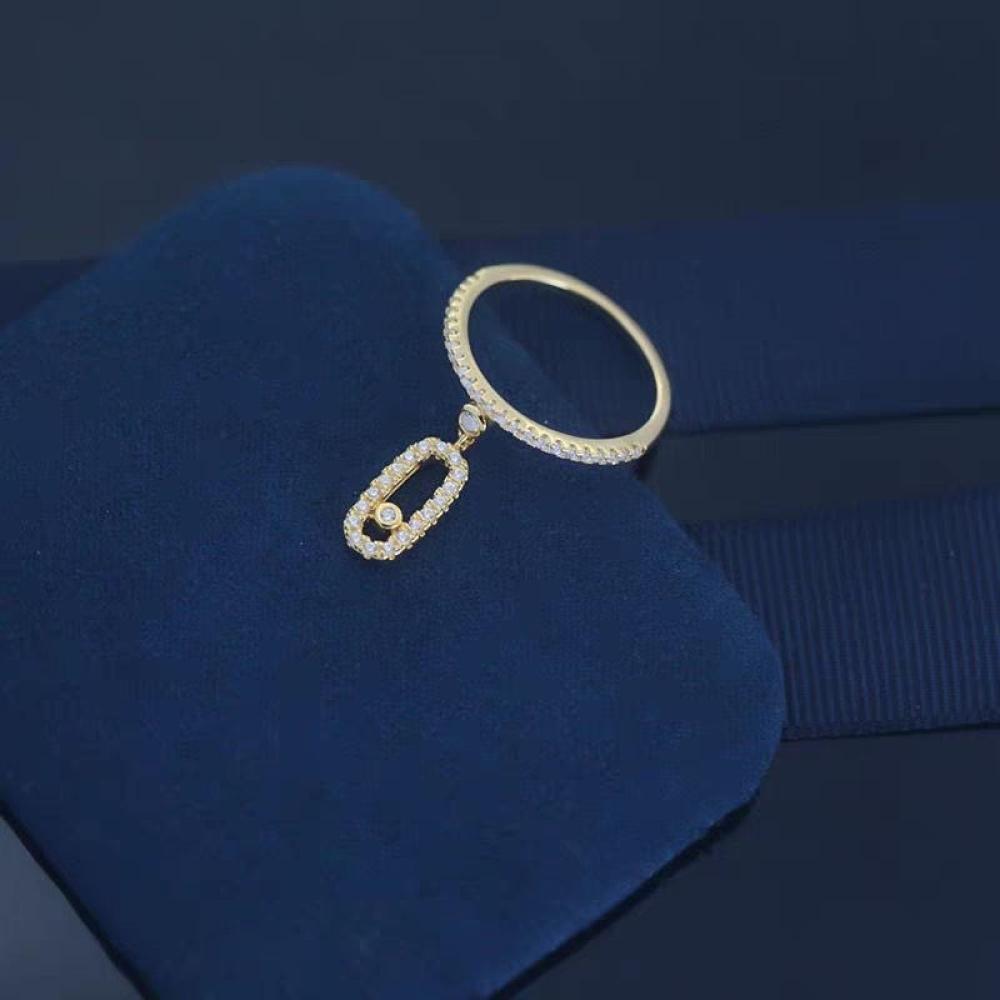 خاتم موف أونو مع قلادة مرصعة بالكريستال من ميسيكا