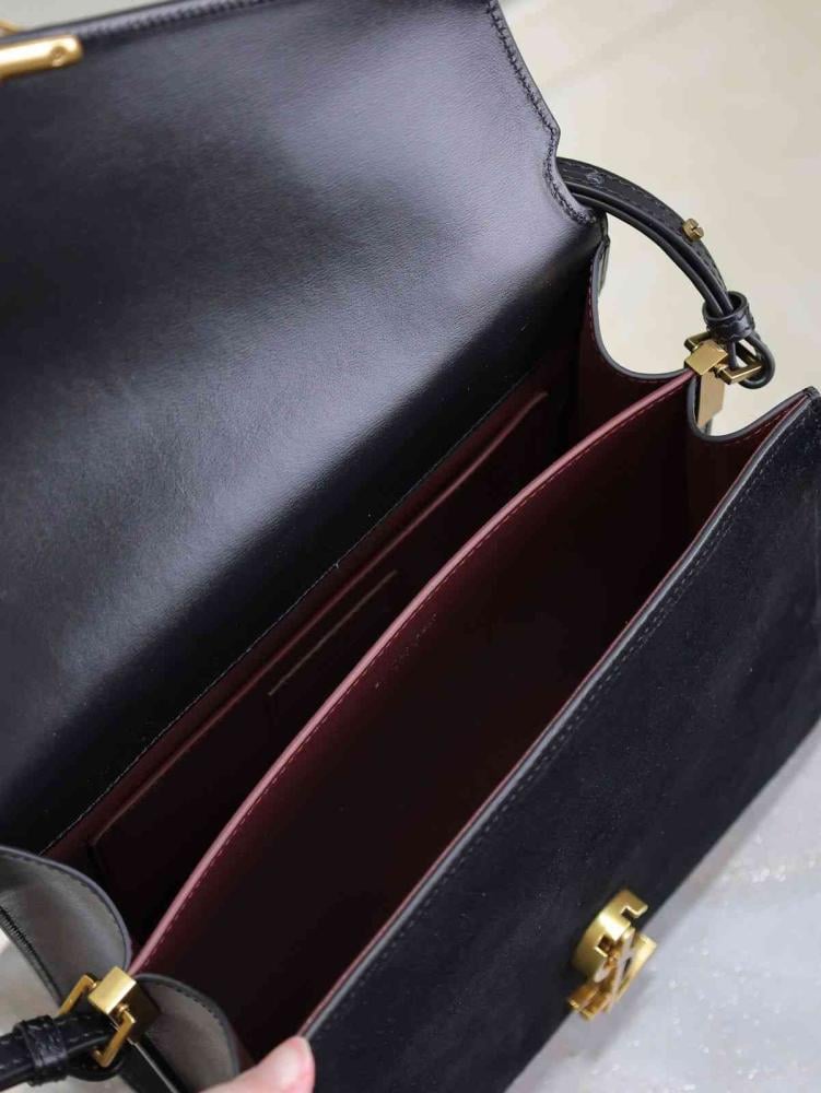 حقيبة كاساندرا متوسطة الحجم 24.5 سم بمقبض علوي من سان لوران