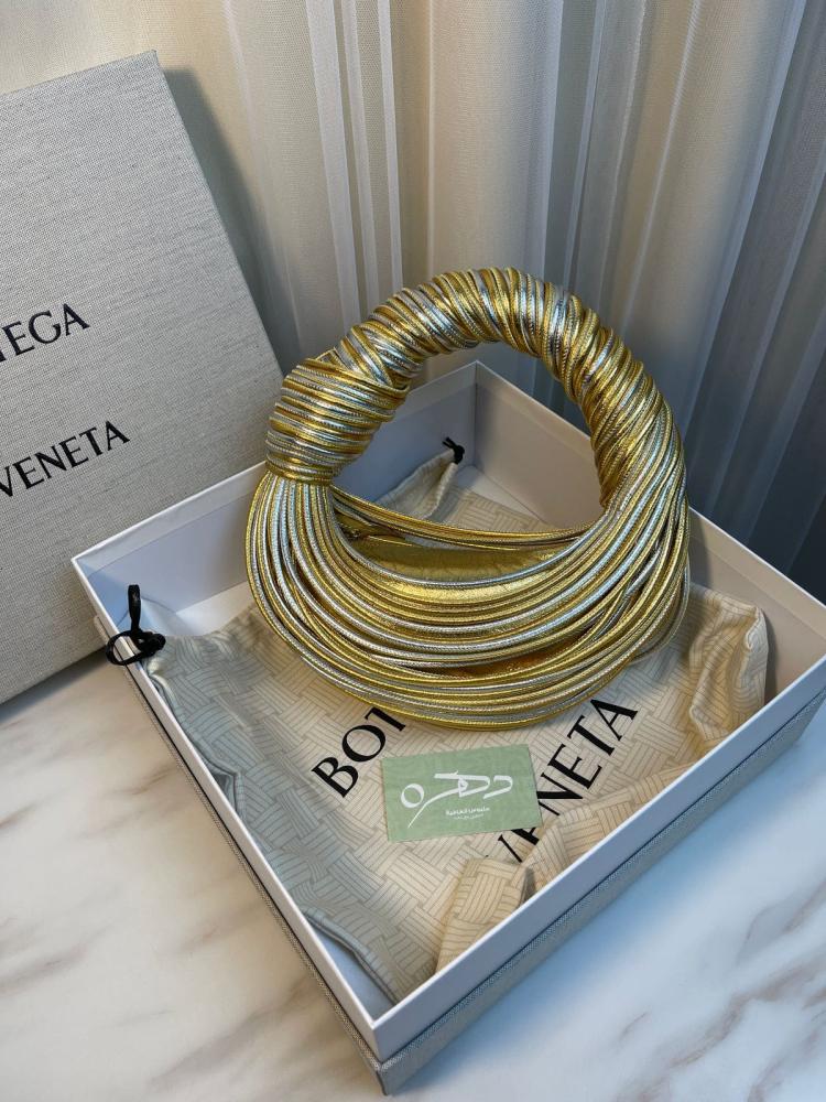 حقيبة بوتيغا فينيتا Mini Jodie - فضي وذهبي