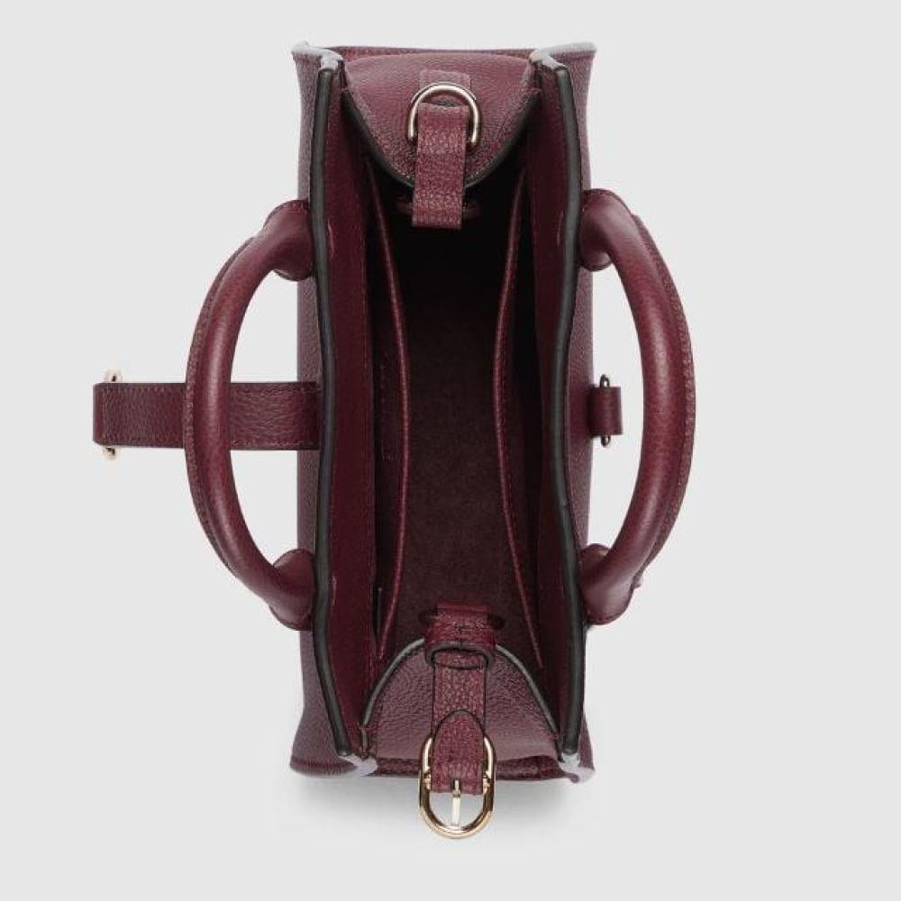 حقيبة يد واسعة بالحجم الصغير مع إغلاق بخطاف من قوتشي