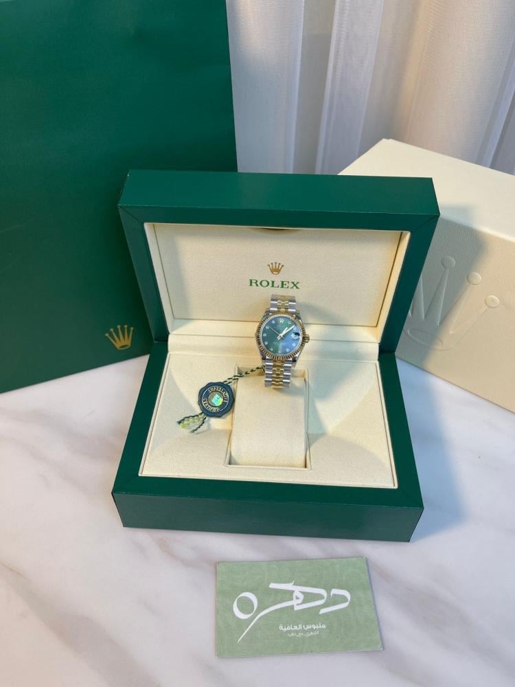 ساعة ديت جست 31mm من رولكس - أخضر زيتوني