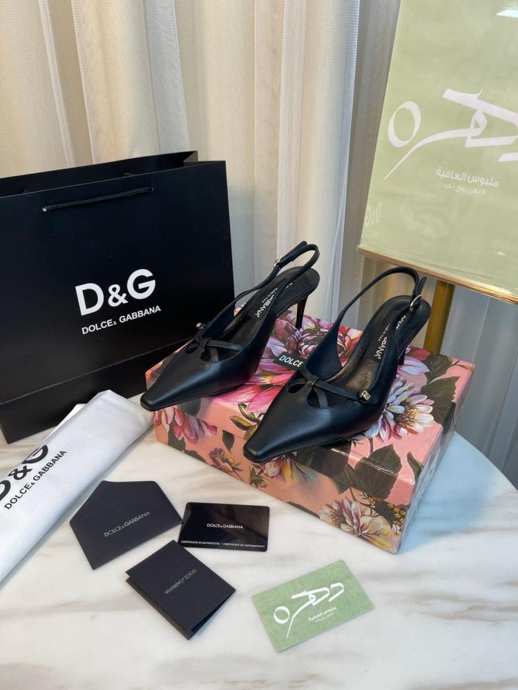 حذاء دولتشي آند غابانا بكعب باللون الأسود