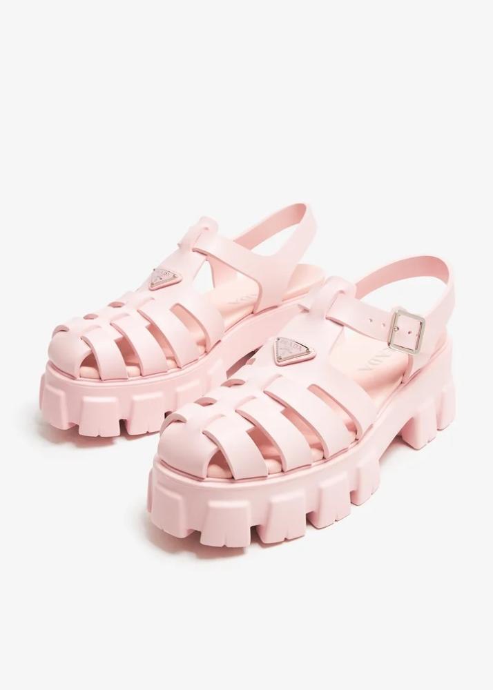 صندل برادا المطاطية المونوليث - وردي