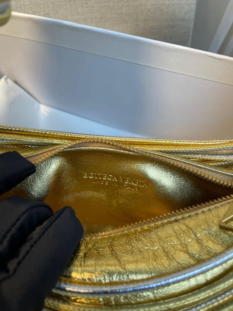 حقيبة بوتيغا فينيتا Mini Jodie - فضي وذهبي