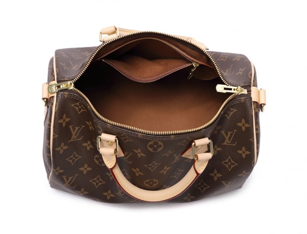شنطة لويس فيتون سبيدي 30 - بني وبيج