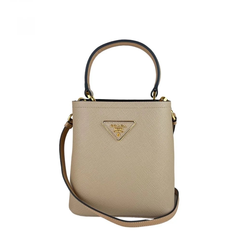 شنطة برادا بانيير سافيانو سمول - بني فاتح