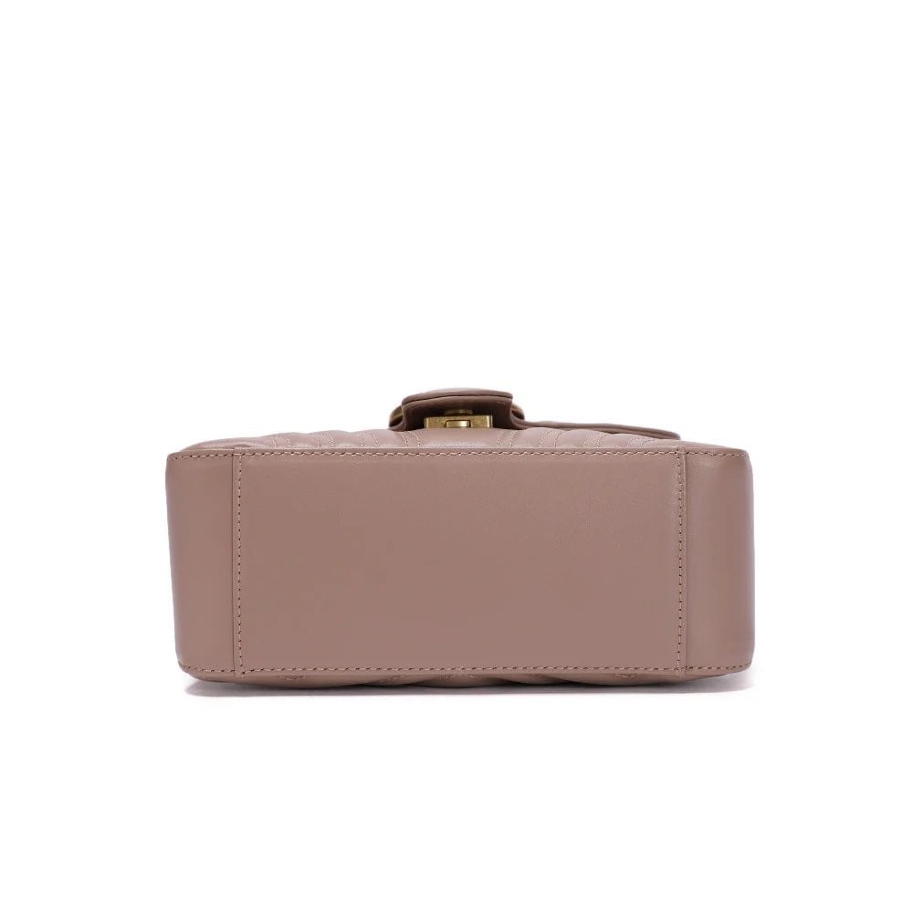 شنطة قوتشي مارمونت ميني توب هاندل - بني فاتح