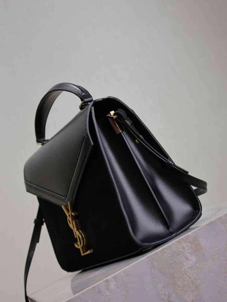 حقيبة كاساندرا متوسطة الحجم 24.5 سم بمقبض علوي من سان لوران