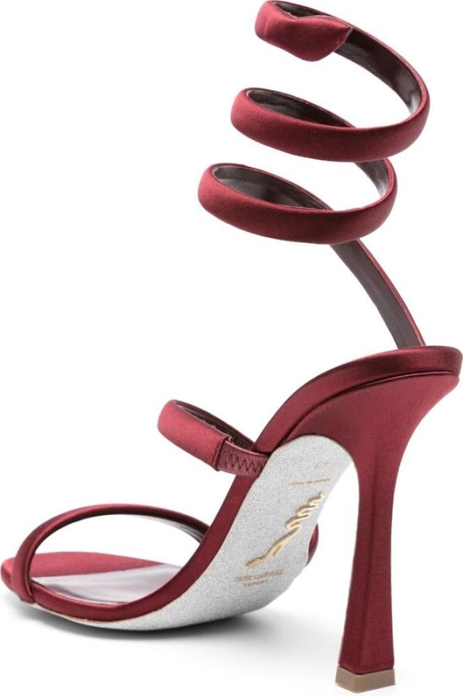 صندل رينيه كوفيلا من بولغاري بكعب 105 مم  من الساتان