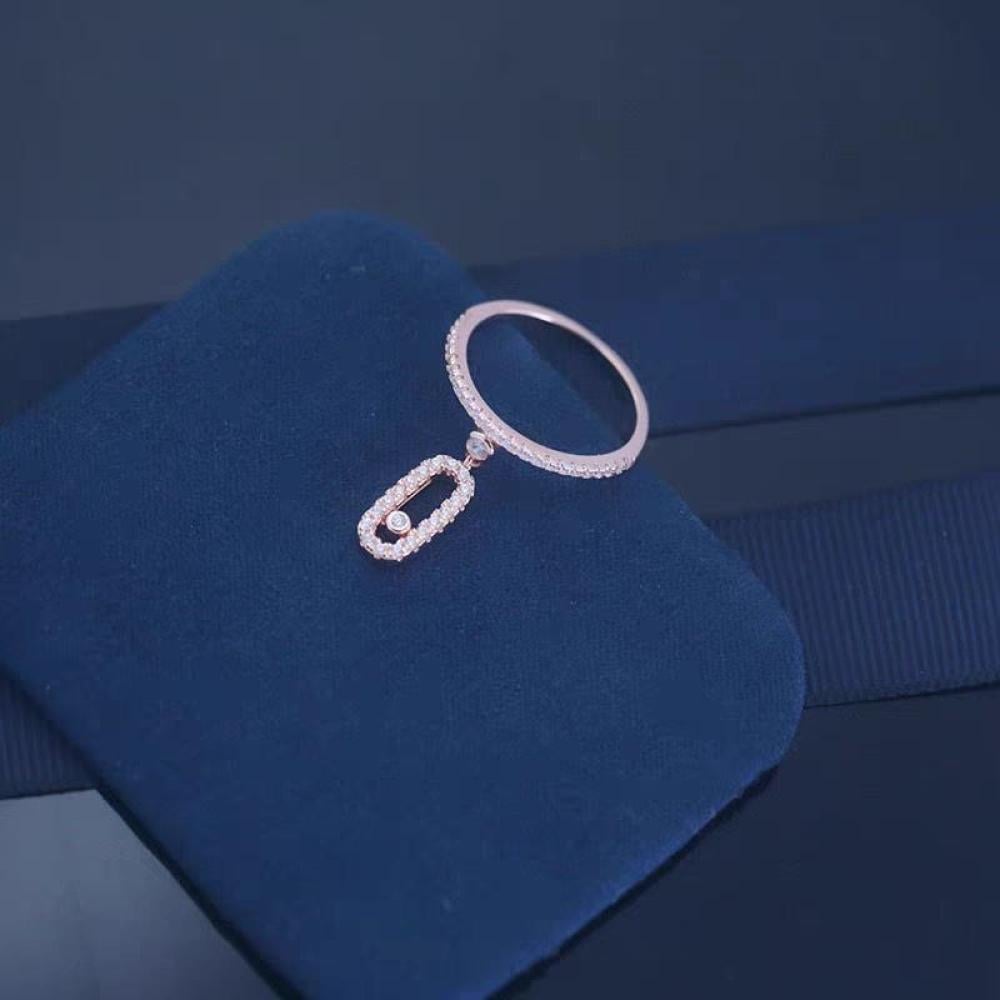 خاتم موف أونو مع قلادة مرصعة بالكريستال من ميسيكا