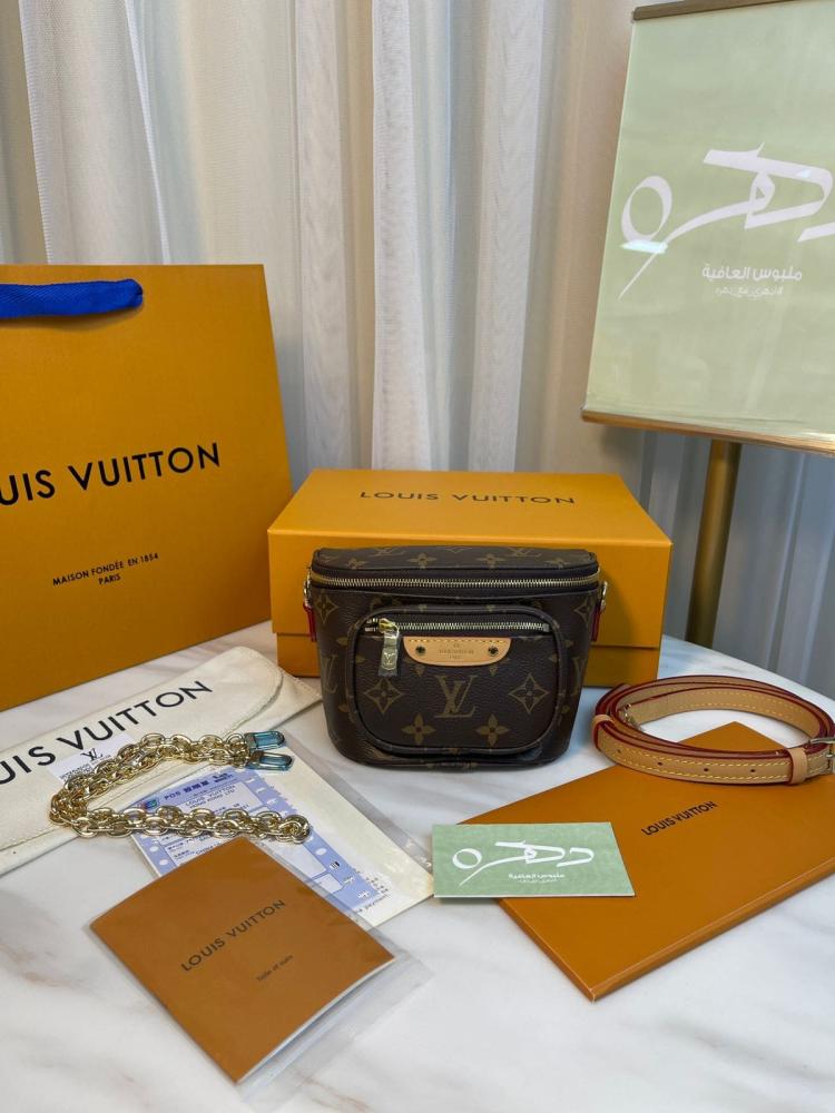 شنطة خصر لويس فويتون Mini Bumbag-مقاس 17