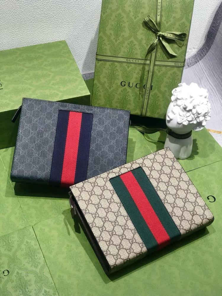 باوتش قوتشي جي جي سوبريم بشريط زيتي وأحمر - بني