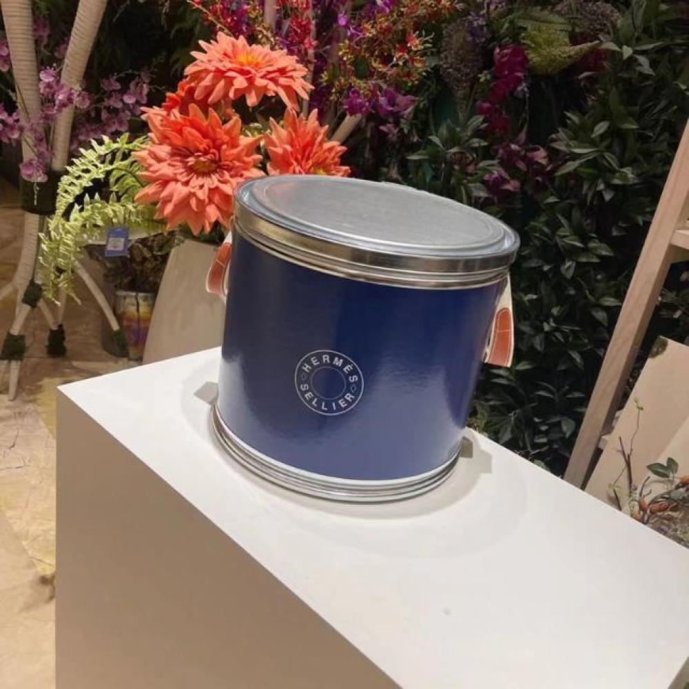 صندوق تخزين بشكل طبل من هيرميس