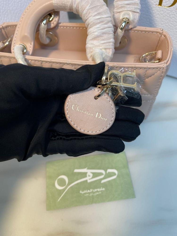حقيبة ليدي ديور الصغيرة مقاس 16 - لحمي