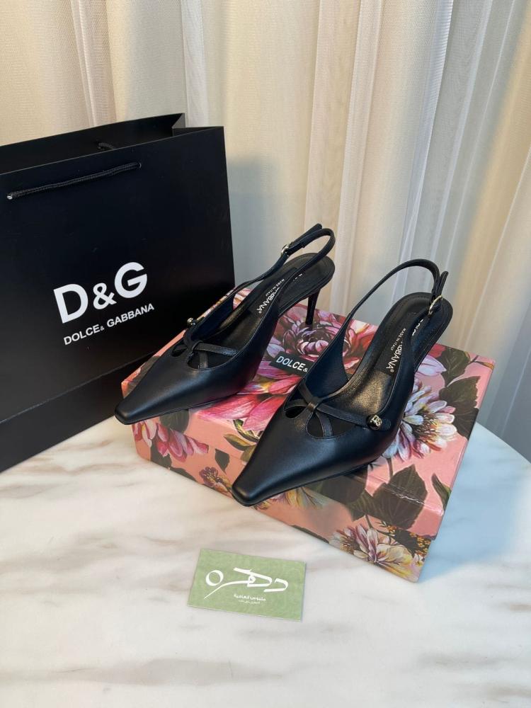 حذاء دولتشي آند غابانا بكعب باللون الأسود