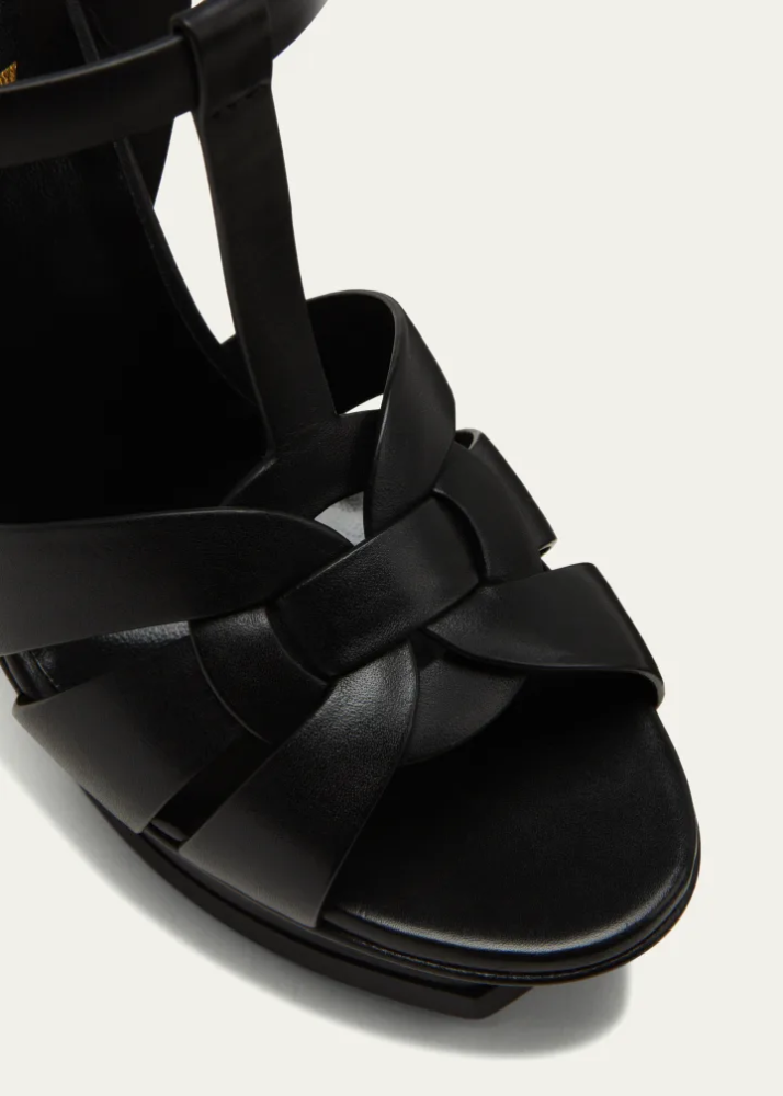 صندل سان لوران - أسود مطفي