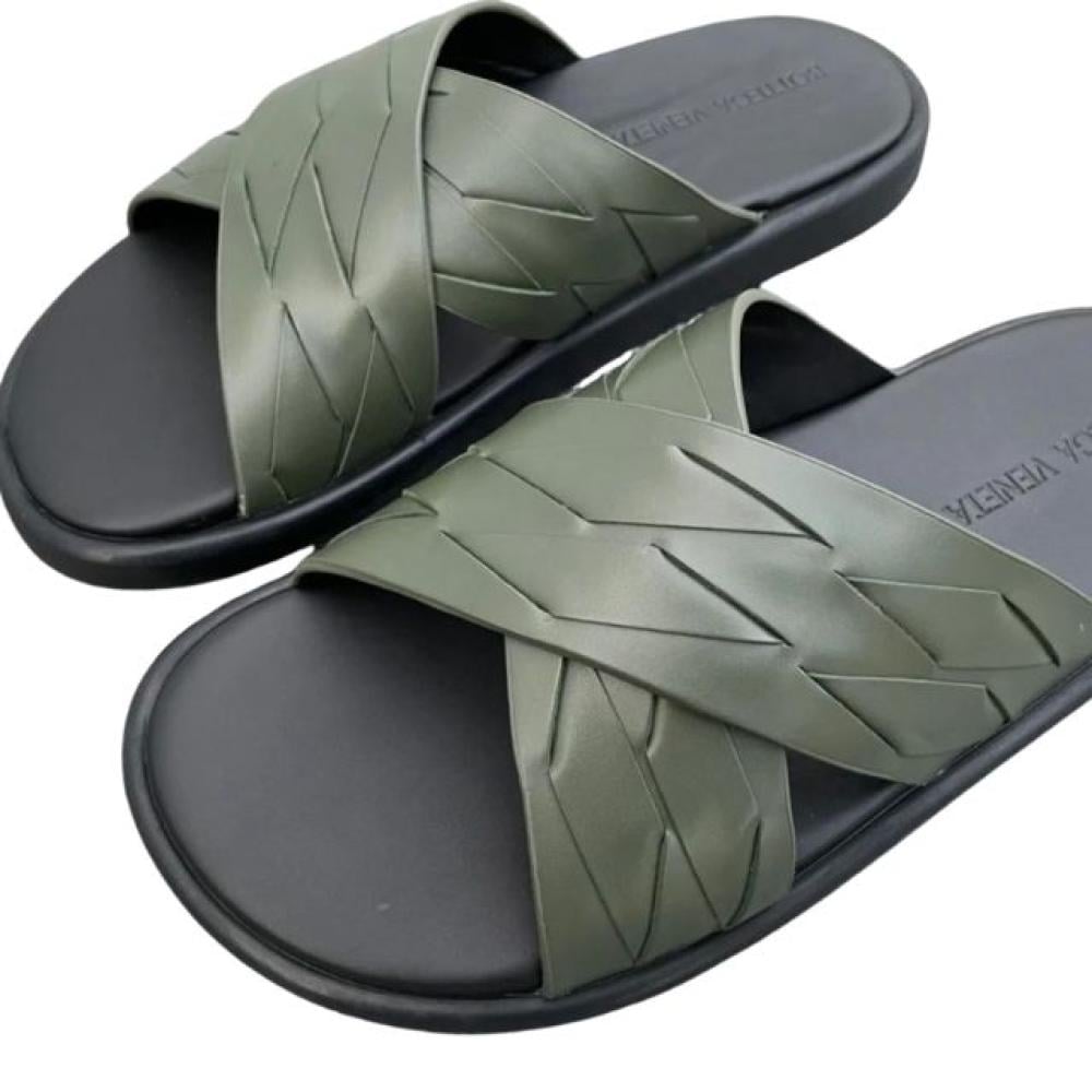 شبشب بوتيغا فينيتا رجالي من الجلد - أخضر عسكري