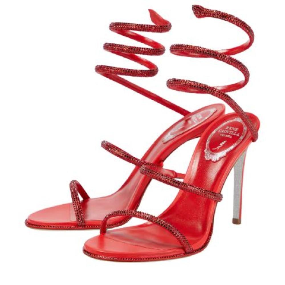 صندل كليو العالي المزين بالكريستال من رينيه كوفيلا