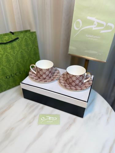طقم اكواب للشاي والقهوة من Gucci عدد 4 قطع