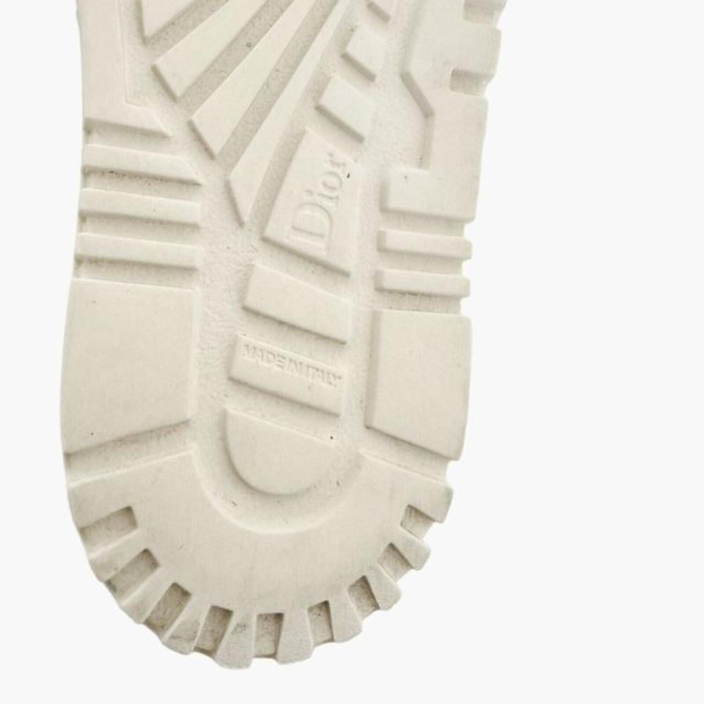 شبشب مطرز من قماش Toile de Jouy من ديور - رمادي