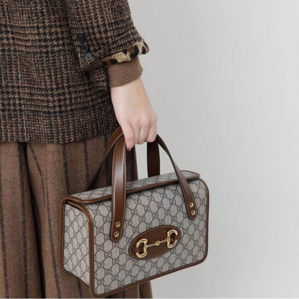 حقيبة قوتشي هورس بيت الصغيرة بمقبض علوي