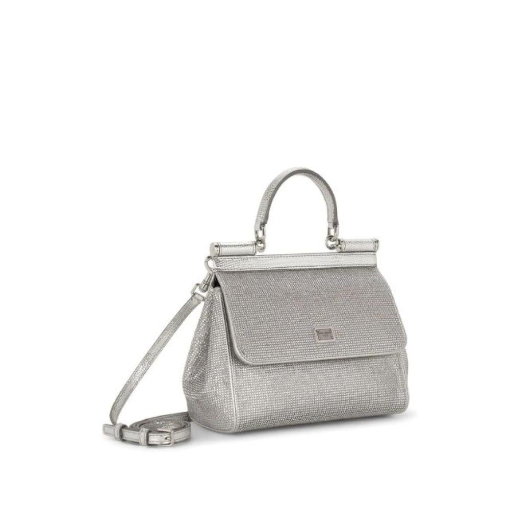 شنطة سيسيلي كيم دولتشي أند غابانا ساتان بمقبض علوي